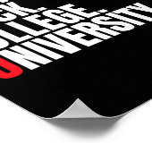 HBCU Historisch Zwart College en Universiteit Mann Poster (Hoek)