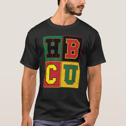HBCU Historische Universiteit van het Zwarte Colle T-shirt (Voorkant)
