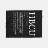 HBCU Hogescholen en Universiteiten Black History M Fleece Deken (Voorkant (Horizontaal))