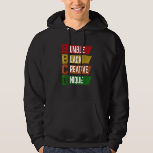HBCU Humble Black Creative Unique Vintage Hoodie (Voorkant)