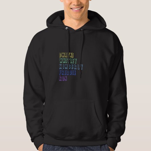 HBCU Klas 1992 Kim Dwayne Whitley Hillman Differe Hoodie (Voorkant)