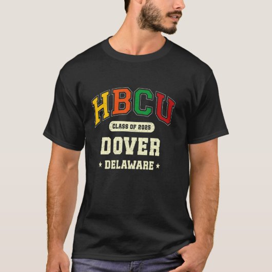 HBCU Klas van 2025 Dover Delaware Trots T-shirt (Voorkant)
