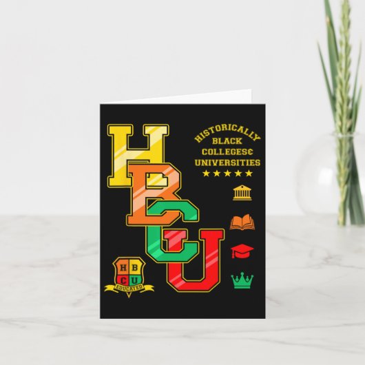 HBCU Kleding Historisch Black Colleges Universitei Kaart (Voorkant)