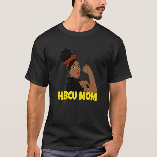Hbcu mam Sterke Familie Ouder T-shirt (Voorkant)