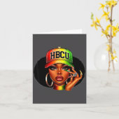 Hbcu Melanin Afro Black Women African Black Histor Kaart (Gele Bloem)