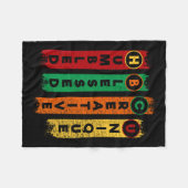 HBCU nederig gezegend creatief uniek zwart college Fleece Deken (Voorkant (Horizontaal))