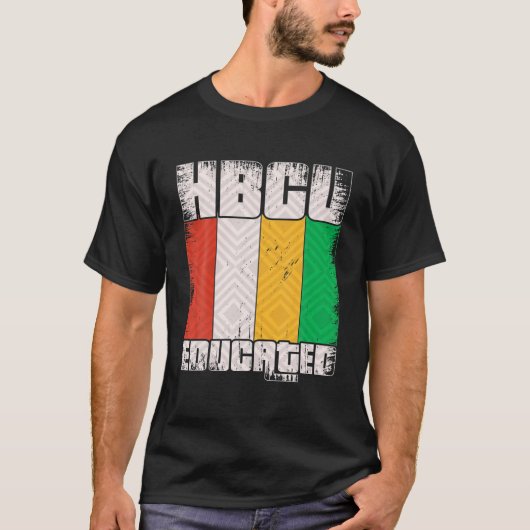 HBCU Onderwezen  Geschiedenis T-shirt (Voorkant)