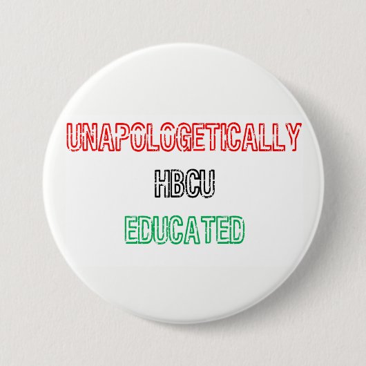 HBCU Onderwezen Ronde Button 7,6 Cm (Voorkant)