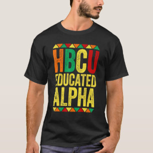 HBCU Opgeleide Alfa Historisch Zwart T-shirt