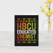HBCU Opgeleide Chemist Black History Month Future  Kaart (Gele Bloem)