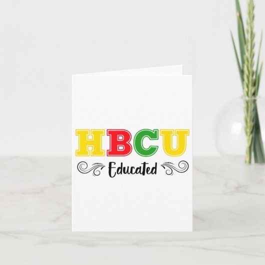 HBCU Opgeleide Pride Historische Zwarte Hogeschole Kaart (Voorkant)