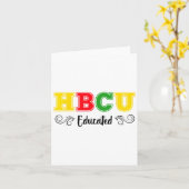 HBCU Opgeleide Pride Historische Zwarte Hogeschole Kaart (Gele Bloem)
