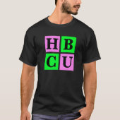 HBCU Pink and Green Blocks Love   T-shirt (Voorkant)