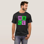 HBCU Pink and Green Blocks Love   T-shirt (Voorkant volledig)