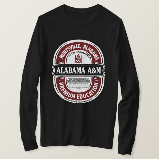 HBCU_Premium Onderwijs Tshirt_ALABAMA A&M T-shirt (Design voorkant)