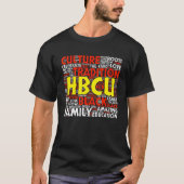 HBCU Red en White Student of Afstudeerder T-shirt (Voorkant)