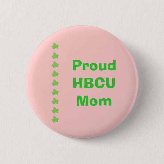 HBCU Roze en Groene MOM Ronde Button 5,7 Cm (Voorkant)