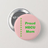 HBCU Roze en Groene MOM Ronde Button 5,7 Cm (Voorkant /achterkant)