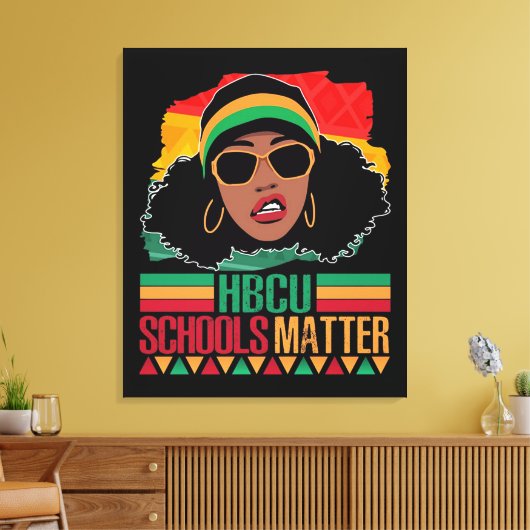 HBCU-scholen - Canvas Afdruk (Insitu (Woonkamer))