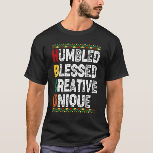 Hbcu Schools Matter Humked Blessed Boy Girl Black T-shirt (Voorkant)