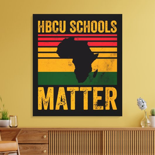 HBCU Schools Matter Shirt Canvas Afdruk (Insitu (Woonkamer))
