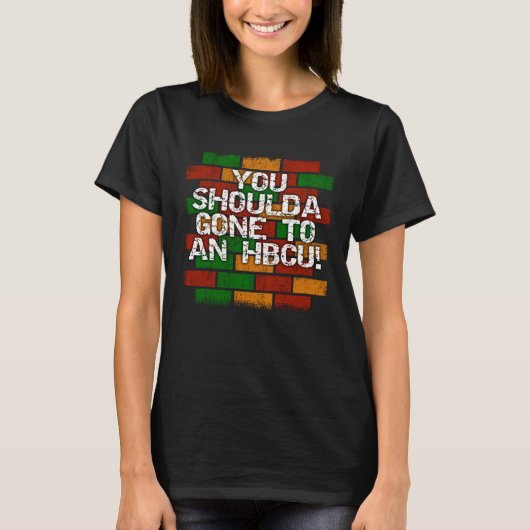 HBCU Student of Afstudeerder Bragging T-shirt (Voorkant)
