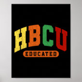 HBCU Zwarte Geschiedenis Opgeleide Student Junetee Poster (Voorkant)