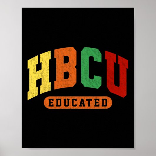 HBCU Zwarte Geschiedenis Opgeleide Student Junetee Poster (Voorkant)