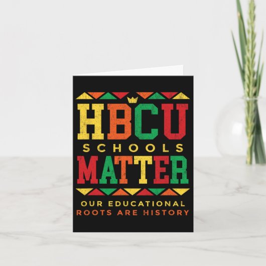 HBCU Zwarte Hogeschool Problemen Afrika Amerika Kaart (Voorkant)