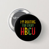 Hbcus Black History Month ik steun elke Hbc Ronde Button 5,7 Cm (Voorkant /achterkant)