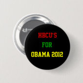 HBCU's voor Obama Ronde Button 5,7 Cm (Voorkant /achterkant)