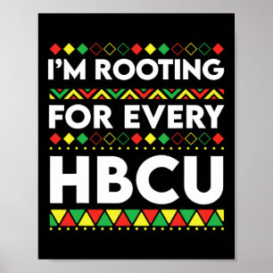 Hbcus Zwarte Geschiedenis Maand Ik Steun Elke Hbc Poster