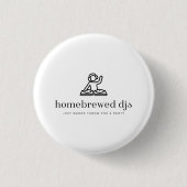 HBDJ Pin Ronde Button 3,2 Cm (Voorkant)