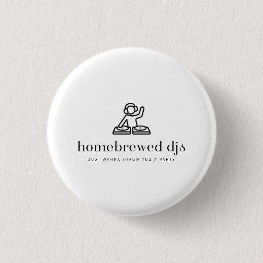 HBDJ Pin Ronde Button 3,2 Cm (Voorkant)