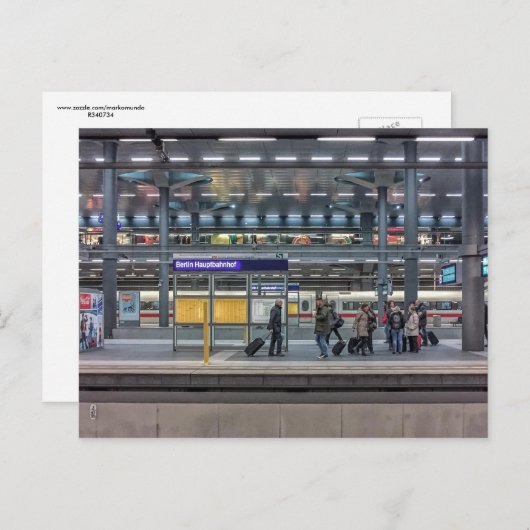 Hbf, Station, Berlijn, Duitsland Briefkaart (Voorkant / Achterkant)