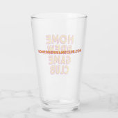 HBGC-glas - Geel/Paars Logo Glas (Achterkant)