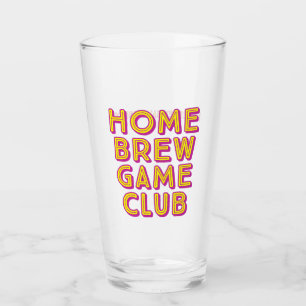 HBGC-glas - Geel/Paars Logo Glas