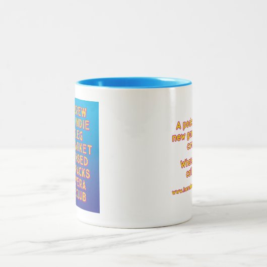 HBGC-Mok "We rebranding niet" Tweekleurige Koffiemok (Center)