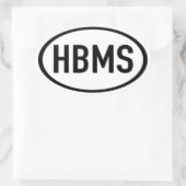 HBMS-Sticker Ovale Sticker (Tas)