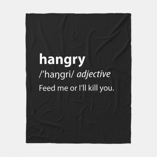 Hboze Funny Dictionary Definition Fleece Deken (Voorkant)