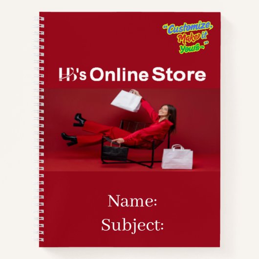 HB's Online Store Spiral Notebook Writing Supplies Notitieboek (Voorkant)