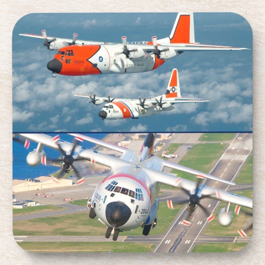 HC-130 HERCULES BIER ONDERZETTER (Voorkant)