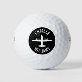 HC-130 Hercules Golfbal met Douanenaam Golfballen (Voorkant)