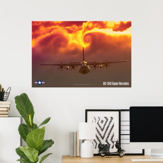 HC-130J SUPER HERCULES POSTER (Thuiskantoor)