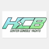 HCB Consule Centers Jachten Rechthoekige Sticker (Voorkant)