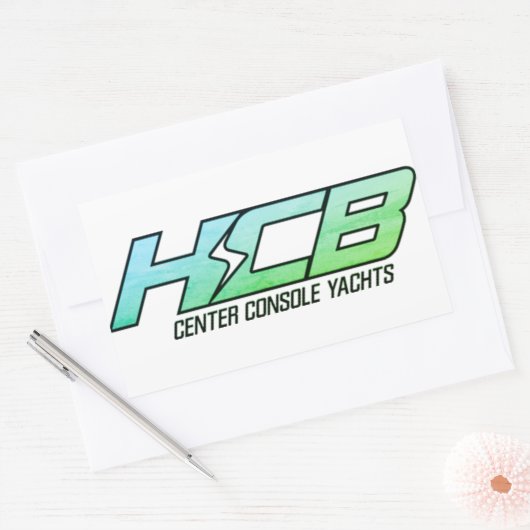 HCB Consule Centers Jachten Rechthoekige Sticker (Envelop)