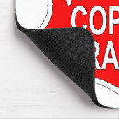 HCCR rode logo mousepad Muismat (Hoek)