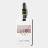 HCMC Saigon (Ho-Chi-Minh-City) Skyline Vietnam Bagagelabel (Voorkant verticaal)