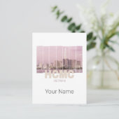 HCMC Saigon (Ho-Chi-Minh-City) Skyline Vietnam Feestdagenkaart (Staand voorkant)