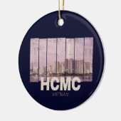 HCMC Saigon (Ho-Chi-Minh-City) Skyline Vietnam Keramisch Ornament (Links)